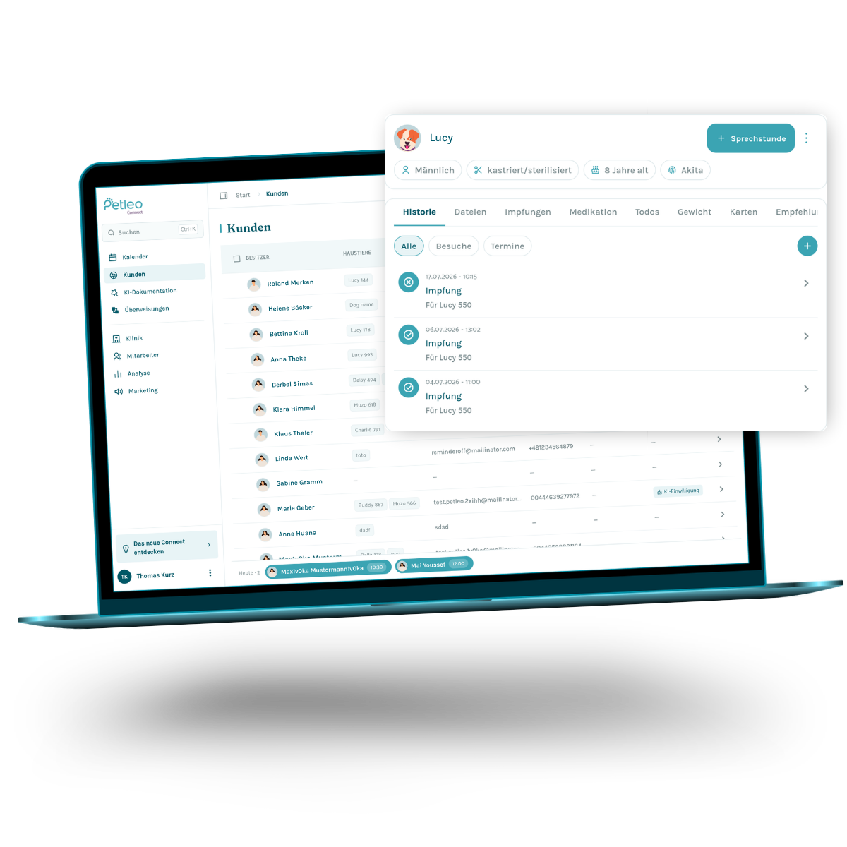 Optimierte Kundenübersicht in Petleo Connect 3.0